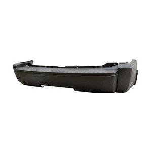 Rear Bumper Cover Textured Black without Park Assist with Hitch -CAPA Certified