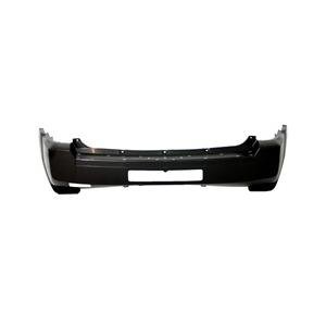 Rear Bumper Cover Primed PTM with Chrome Style for use with Tow -CAPA Certified
