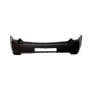 Rear Bumper Cover Primed PTM with Chrome Style for use without Tow -CAPA Certified