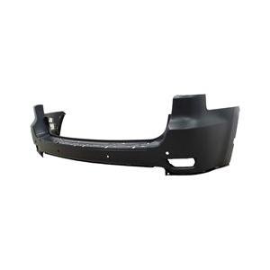 Rear Bumper Cover Primed PTM with Blind Spot Detection with Parking Assist Sensor Holes with Outside Brackets -CAPA Certified