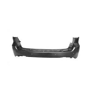 Rear Bumper Cover Primed PTM with Park Assist Sensor Holes without Blind Spot Detection -CAPA Certified