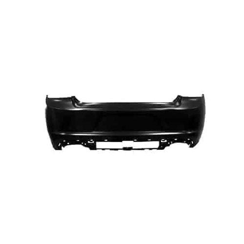 Rear Bumper Cover Primed PTM Excluding SRT/RT Scat Pack without Park Assist Sensor Holes -CAPA Certified