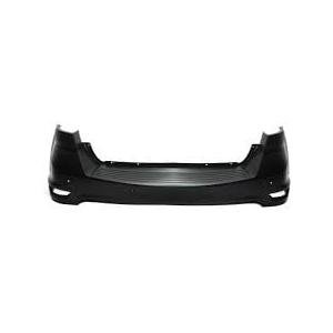 Rear Upper Bumper Cover with Park Assist Sensor Holes with Reflector Holes Primed PTM -CAPA Certified