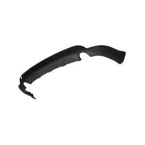 Rear Bumper Cover Lower with Dual Exhaust Matte-Black -CAPA Certified