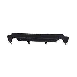Rear Lower Bumper Cover with Dual Exhaust without Tow Textured Dark Gray Except SRT-8 -CAPA Certified