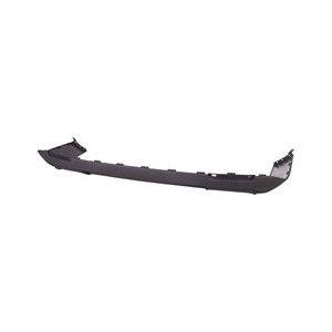 Rear Bumper Lower Valance Panel with Dual Exhaust without Park Assist Sensor Holes Textured Dark Gray -CAPA Certified