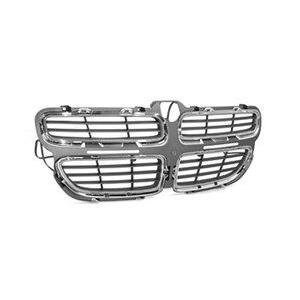 Front Grille Gray with Chrome for Sedan Models