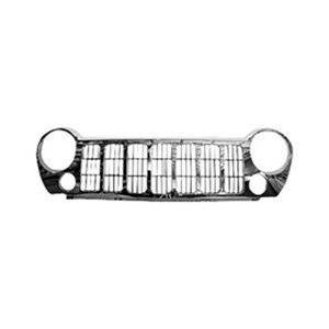 Front Grille Chrome with Fog Light Holes with Black Inserts Limited Models