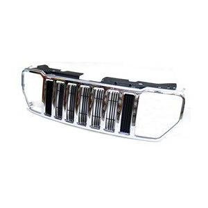 Front Grille Matt-Black with Chrome Frame