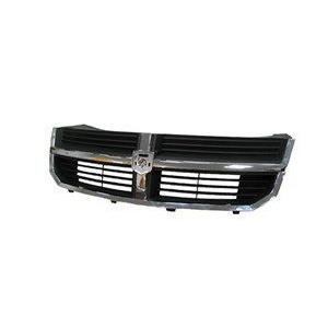 Front Grille Matt Black with Chrome Frame