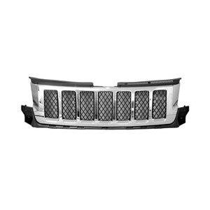 Front Grille Black and Chrome Overland Model