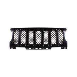 Front Grille Insert Matte-Black Plastic