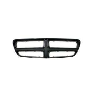 Front Grille Shell Glossy Black Plastic
