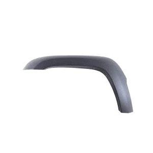 Front Left Fender Flare without Rivets Dark Gray Textured Plastic