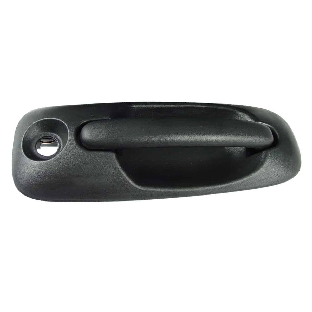 Front Right Door Handle Outer Textured Black with Keyhole