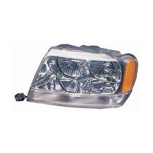 Front Left HeadLamp Composite Chrome Background Clear Parklight