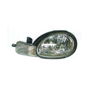 Front Left HeadLamp Composite with Black Bezel