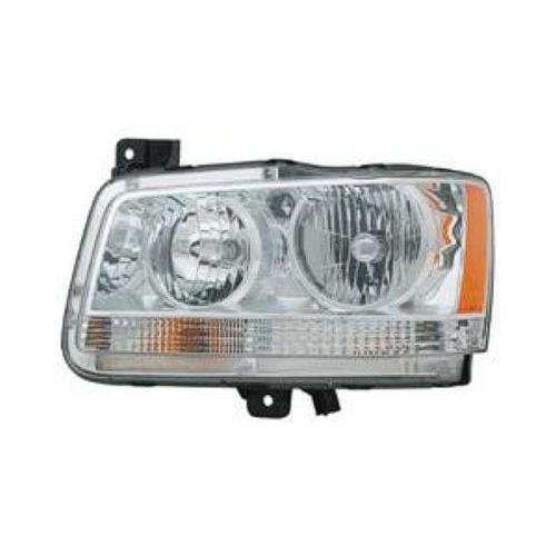 Front Left HeadLamp Composite Halogen withChrome Bezel