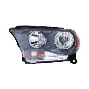 Front Left HeadLamp Composite Halogen Black Trim
