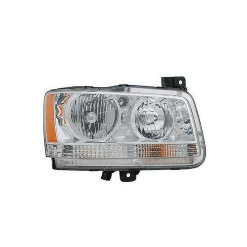 Front Right HeadLamp Composite Halogen withChrome Bezel