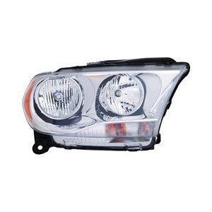 Front Right HeadLamp Composite Halogen Chrome Trim