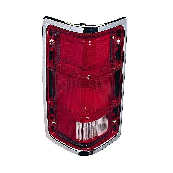 Rear Left Tail Lamp with Chrome Trim