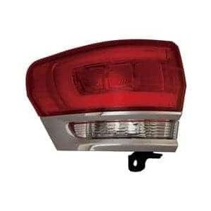 Rear Left Tail Lamp Outer Assembly with Chrome Trim Except SRT-8