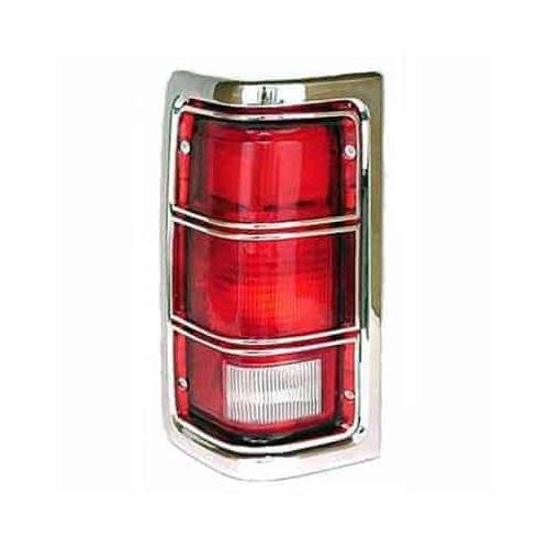 Rear Left Tail Lamp Lens with Chrome Trim