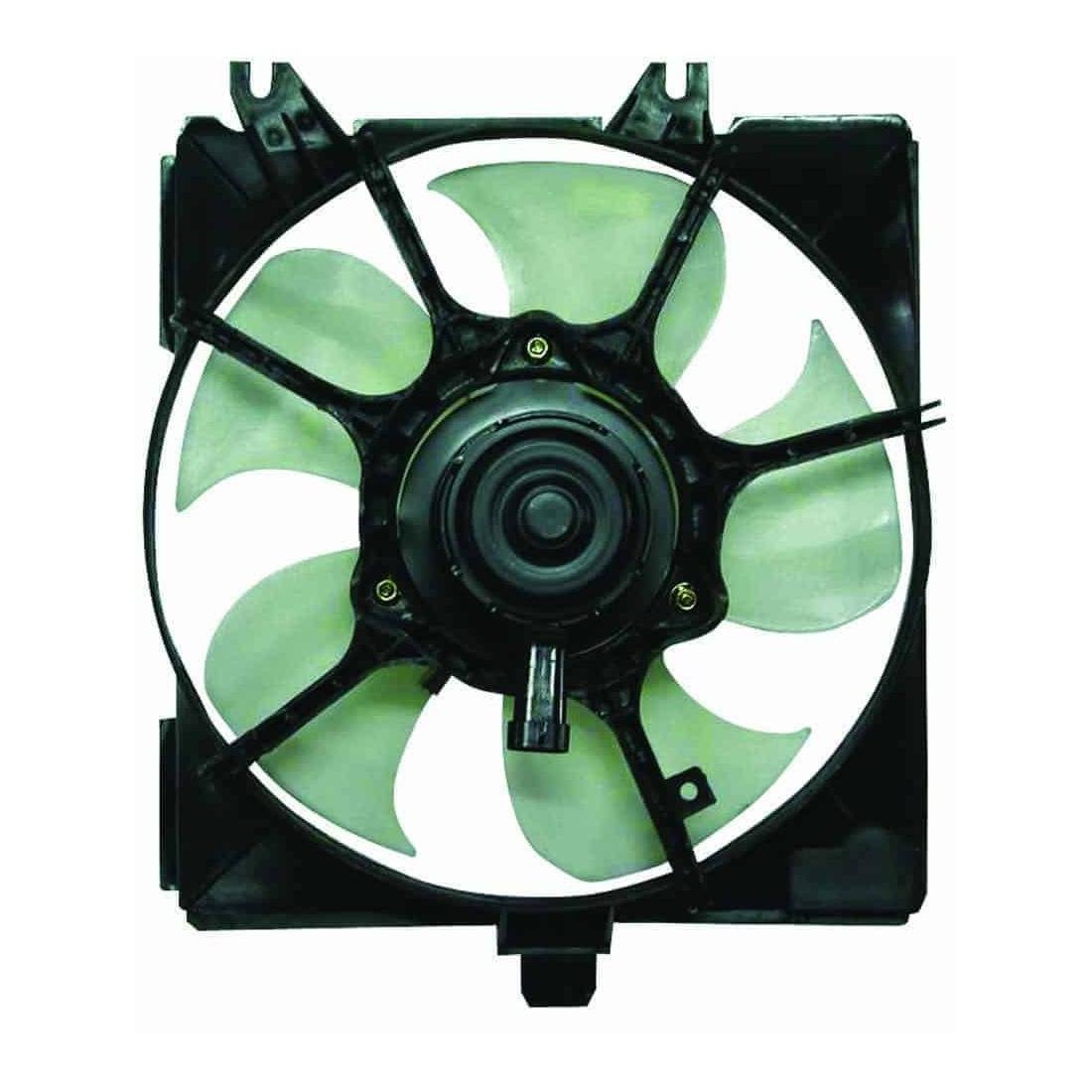 Front Radiator Cooling Fan Electric Fan Assembly w/Air Cond w/ Auto Trans Left Side