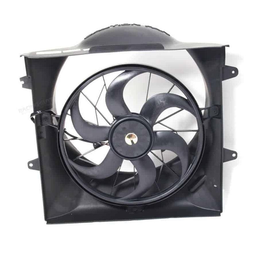 Front Radiator Cooling Fan Grand Cherokee w/4.0L 6 cyl inline engine w/o tow package