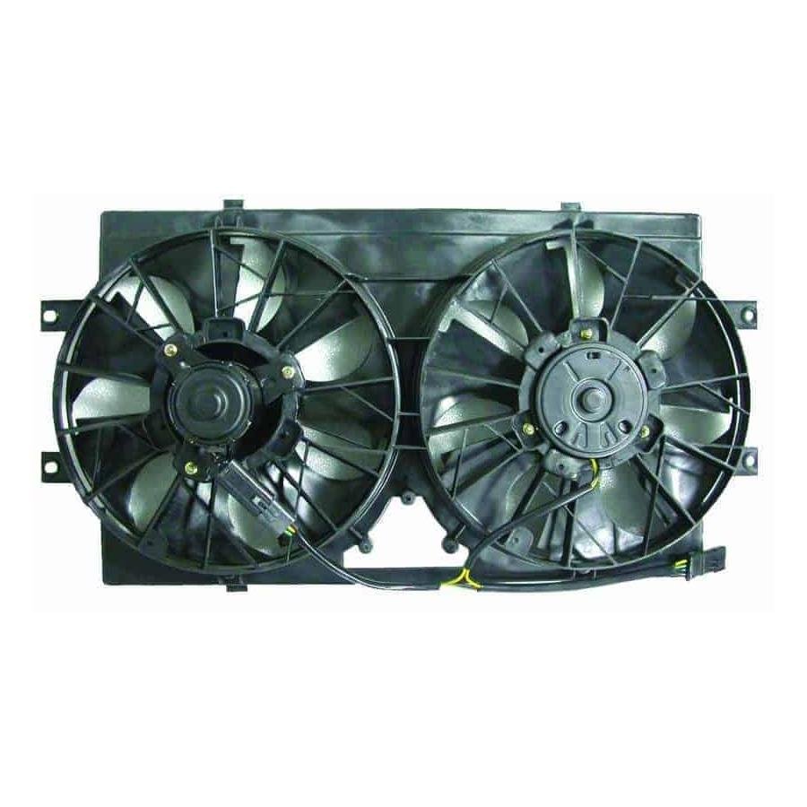 Front Radiator Cooling Fan w/4 Cyl Engine Dual Fan Assembly