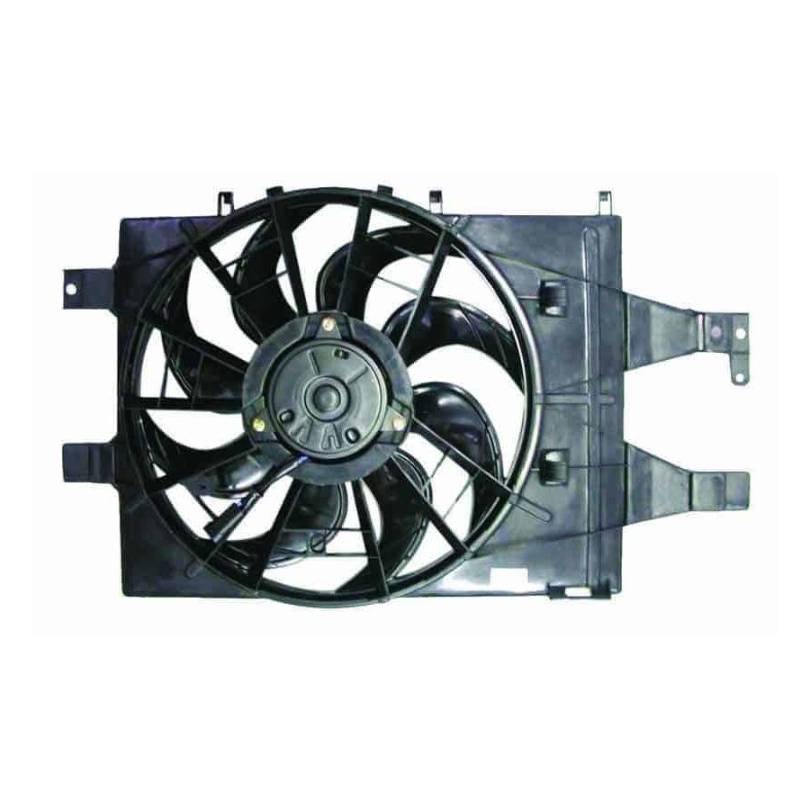 Front Radiator Cooling Fan w/4cyl engine w/turbo w/A/C w/motor/Blade/shroud