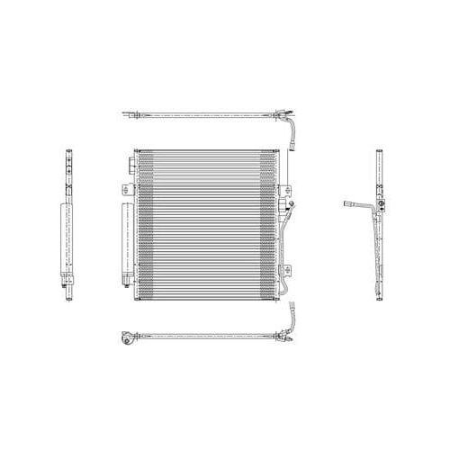 Front A/C Condenser with TOC 3.7L V6