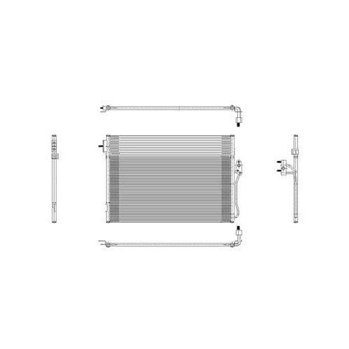 Front A/C Condenser with TOC