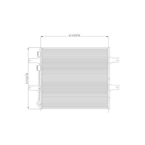 Front A/C Condenser fits 6.7L Diesel with Aluminum Intercooler Tanks