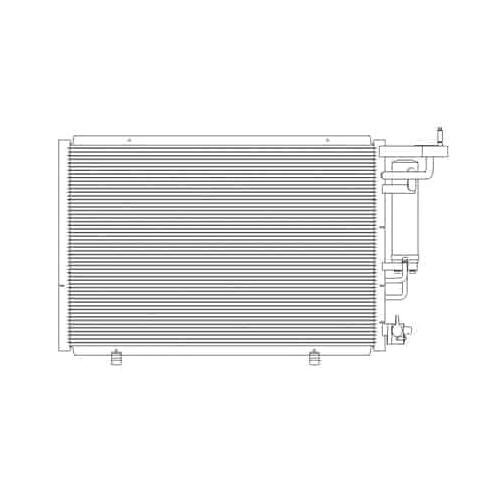A/C Condenser 2014-2019 Ford Fiesta