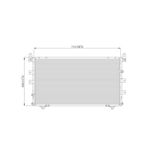 Front Condenser 2001-2007 Toyota Sequoia