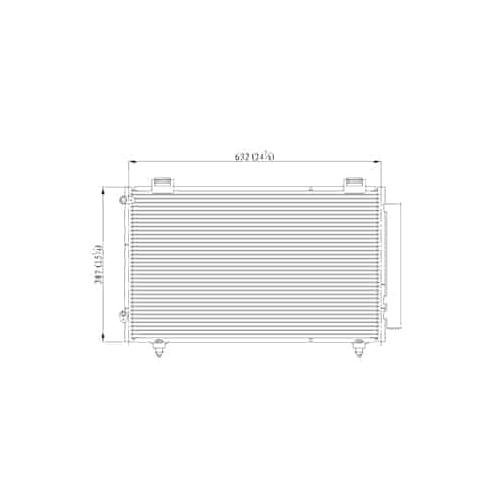 Front Condenser 2003-2004 Toyota Corolla