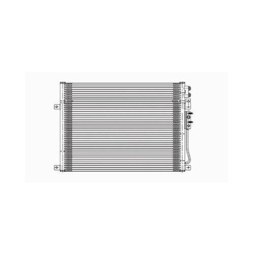 Front A/C Condenser with Built in Transmission Cooler without Aux Cooler