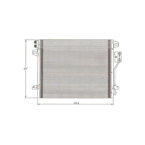 A/C Condenser 2008-2015 Chrysler Town & Country