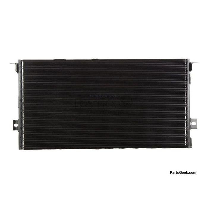 Front A/C Condenser with Bracket For aux Trans Oil Cooler and aux Condenser