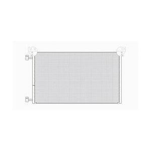 Front A/C Condenser fits V6 and V8 Engines for Models without Rear A/C