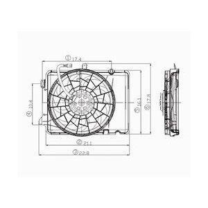 FO3115114 Electric Radiator Fan Assembly