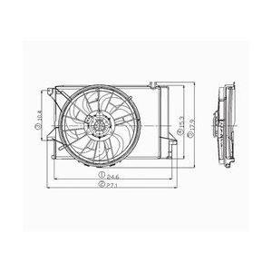 FO3115139 Electric Radiator Fan Assembly