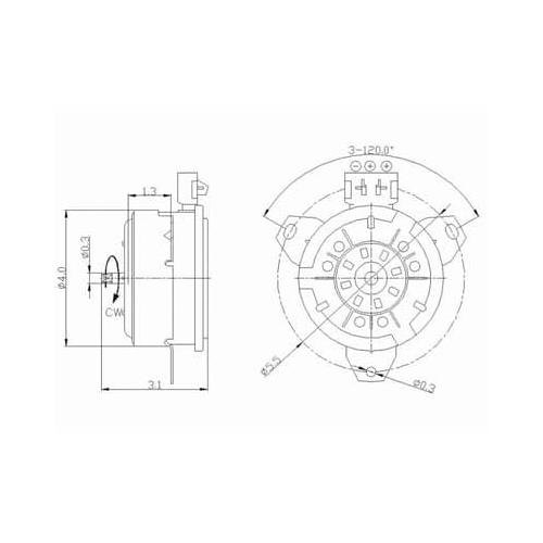 FO3116102 Radiator Fan Motor