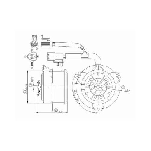 FO3116110 Radiator Fan Motor
