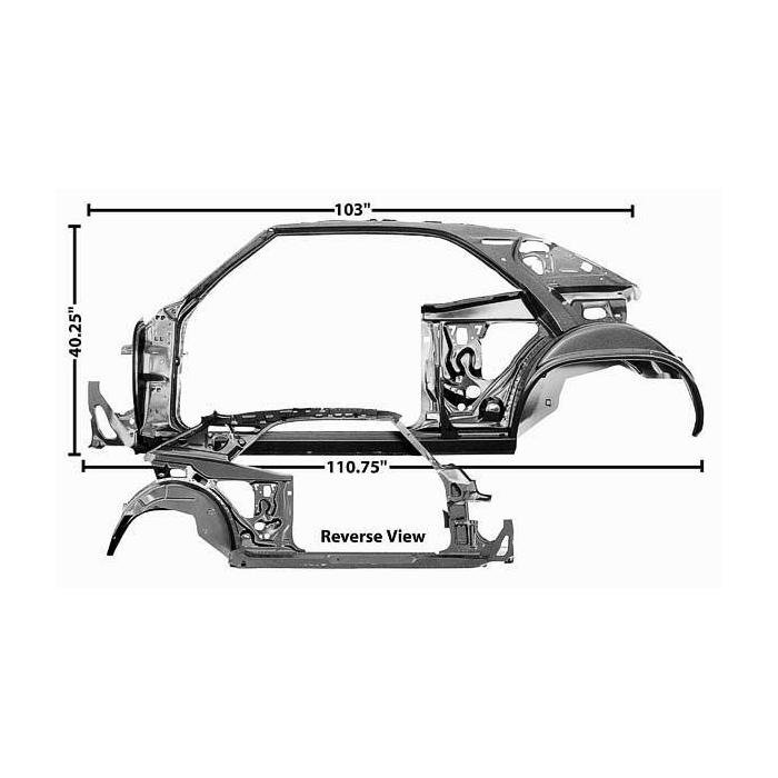Rear Left Quarter to Door Frame Assembly