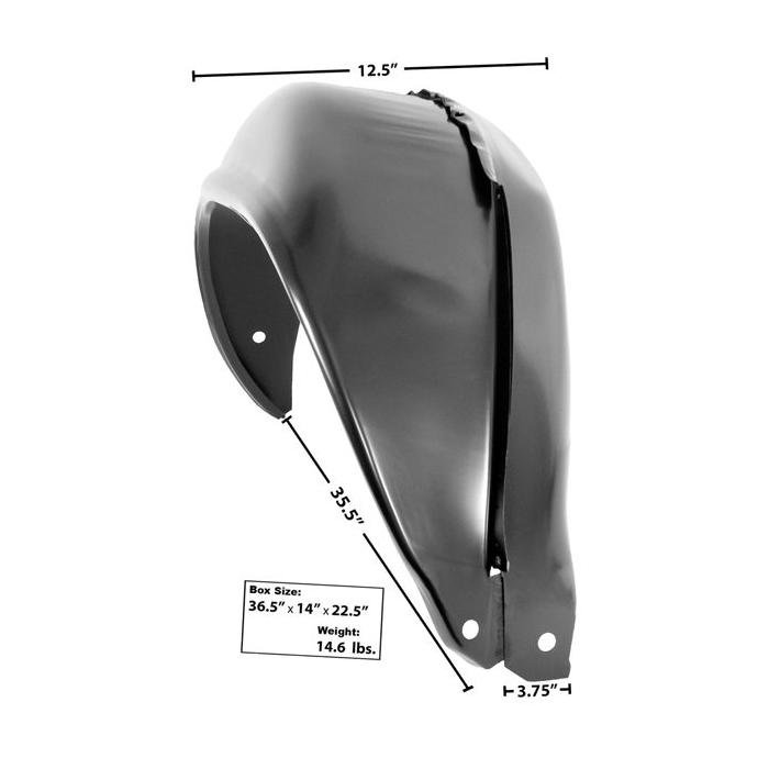 Rear Right Complete Quarter Wheelhouse Outer and 3 3/4 Inner