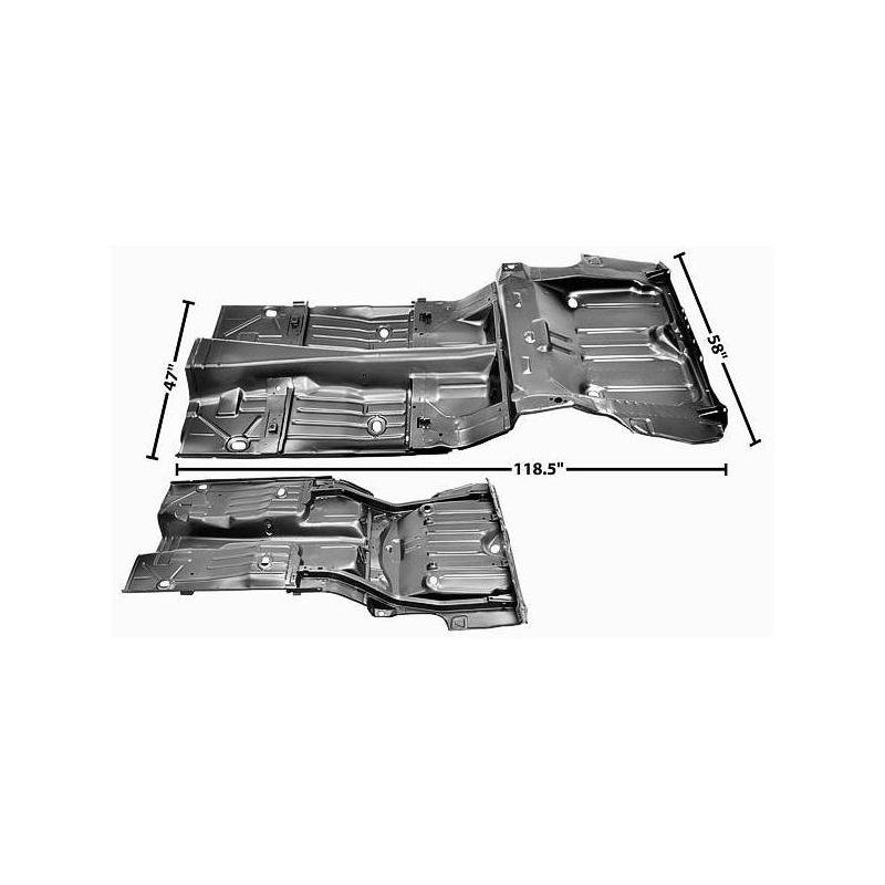 Complete Floor and Trunk Pan Coupe