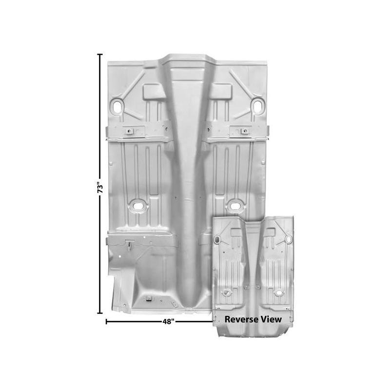Front Full Floor Pan cut out for 6 inch Wide Inner Wheelhouse WTP